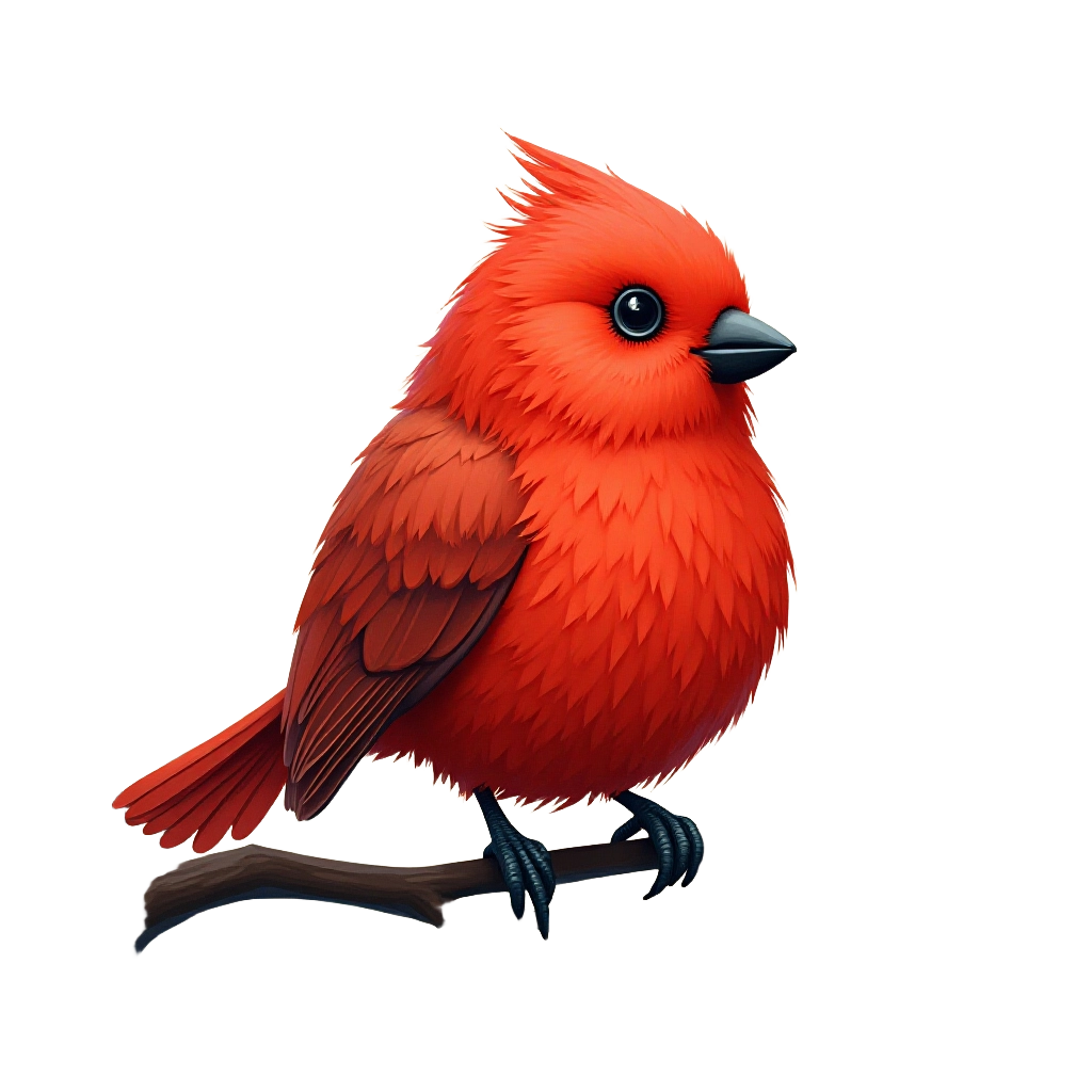 Vibrant Cardinal Bird